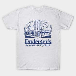 Retro Defunct Andersen's Restaurant Beverly Hills T-Shirt